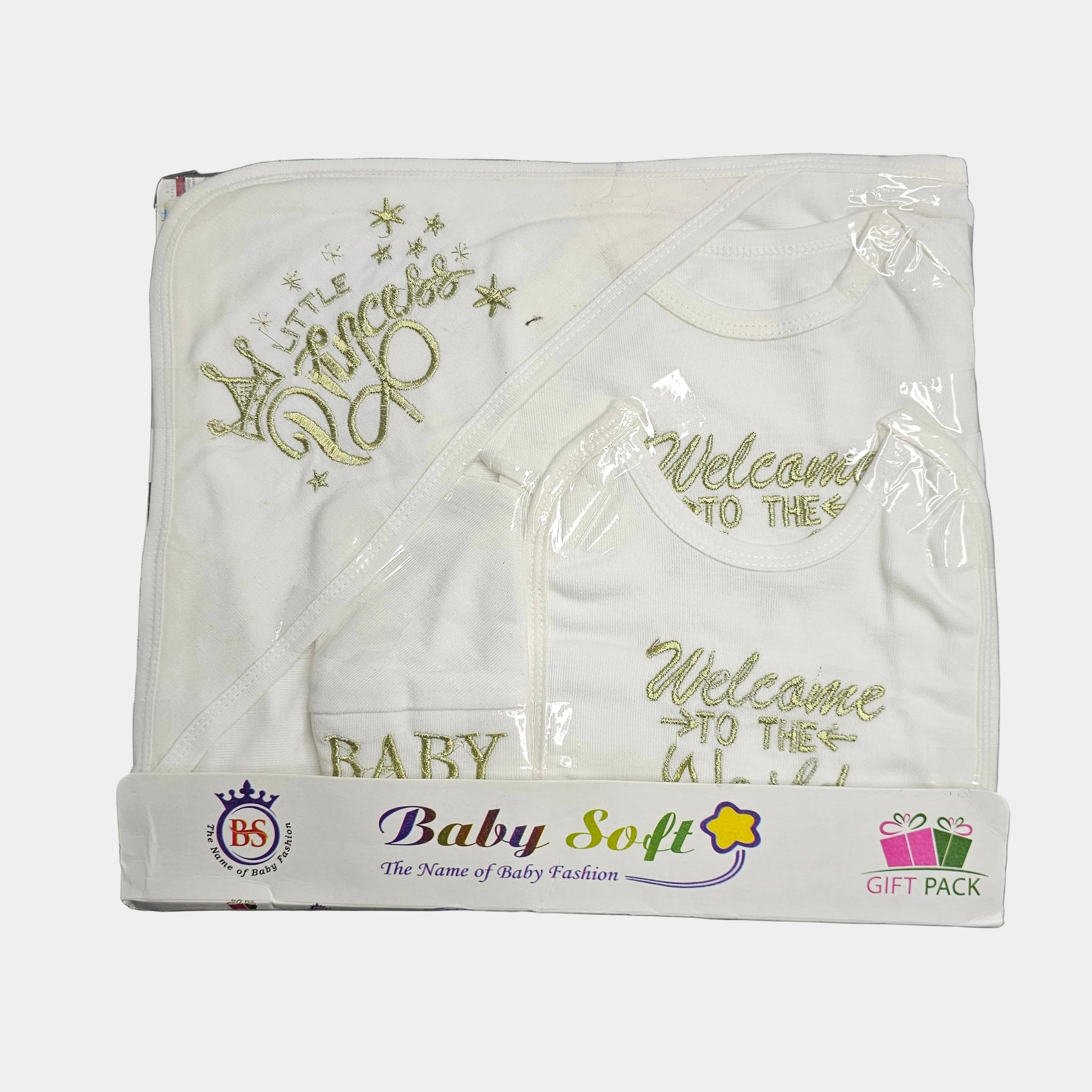 Welcome to the World Baby Dress Set – Newborn Baby Clothes | Bacha Toys