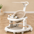 Premium Baby Walker with Music, Sun Canopy & Adjustable Height #W-569