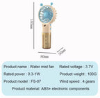 Spray Mini Handheld Fan – Rechargeable Mist Cooling Fan (400mAh)