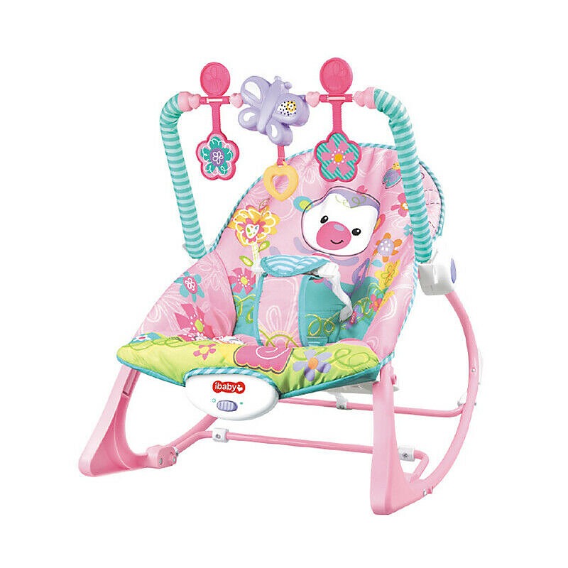 Baby Rocker – Infant to Toddler with Fold-Out Kickstand (0M+, 40 lbs / 18 kg) | Bacha Toys