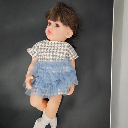 55cm Baby Silicone Doll – Lifelike Real Baby with Accessories | Bacha Toys