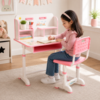 Premium Kids Fiber Study Table & Chair Set – Height Adjustable Learning Desk