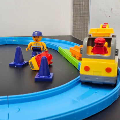 Block Track Play Train Set | Build, Connect & Play Adventure for Kids - Bacha Toys