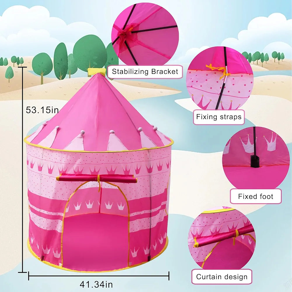 Kids Play Tent House | 135cm Height | 105cm Base | Indoor & Outdoor Fun! | Bacha Toys