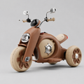 Kids 3-Wheel Electric Ride-On Motorcycle #158 (Brown)