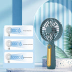 Portable Handheld Mini Fan – 3 Speed USB Rechargeable Fan