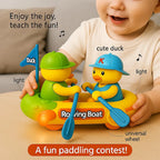 Bump & Go Duck Boat Toy with Music & Lights | Bacha Toys