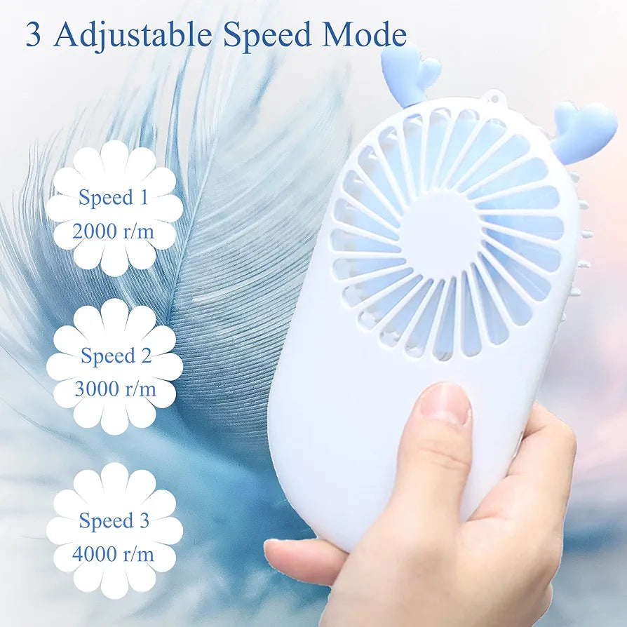 Mini Pocket Fan – Rechargeable Portable Cooling Fan