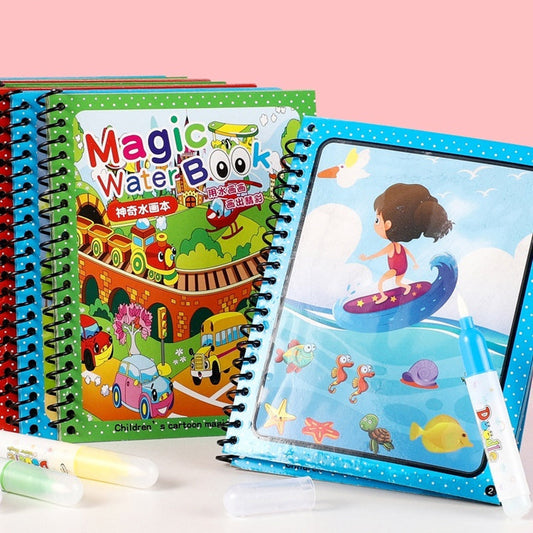 Water Magic Books – Pack of 5 Reusable Coloring Fun | Bacha Toys