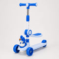 Kids 3 Wheel Scooter with Seat – Foldable Ride-On with Lights & Music