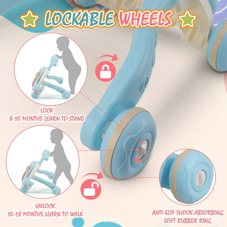 3-in-1 Baby Activity Walker with Music & Lights | Bacha Toys