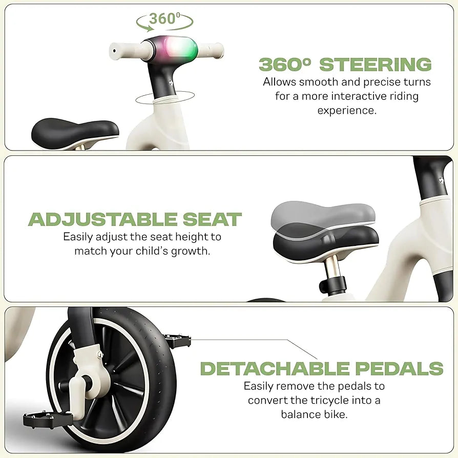 Anti-Rollover Sliding Tricycle Balance Car – 3 Wheeler Kids Bike