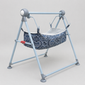 Kids Metal Penguin Manual Swing – Foldable Baby Swing with Washable Fabric Seat