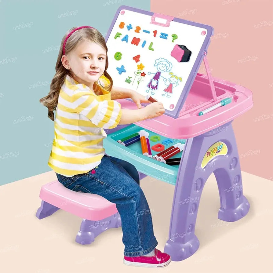 2 in 1 Projector Art & Writing Board – Creative Learning Fun! - Bacha Toys