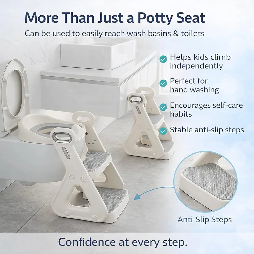 Mama Baba Baby Potty Trainer – Adjustable Soft Seat with Stand