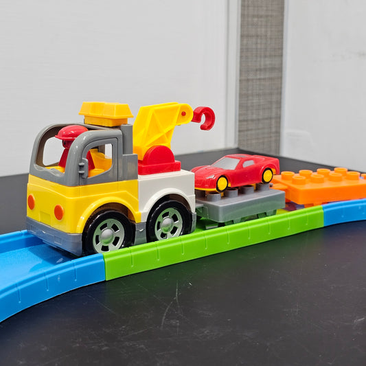 Block Track Play Train Set | Build, Connect & Play Adventure for Kids - Bacha Toys