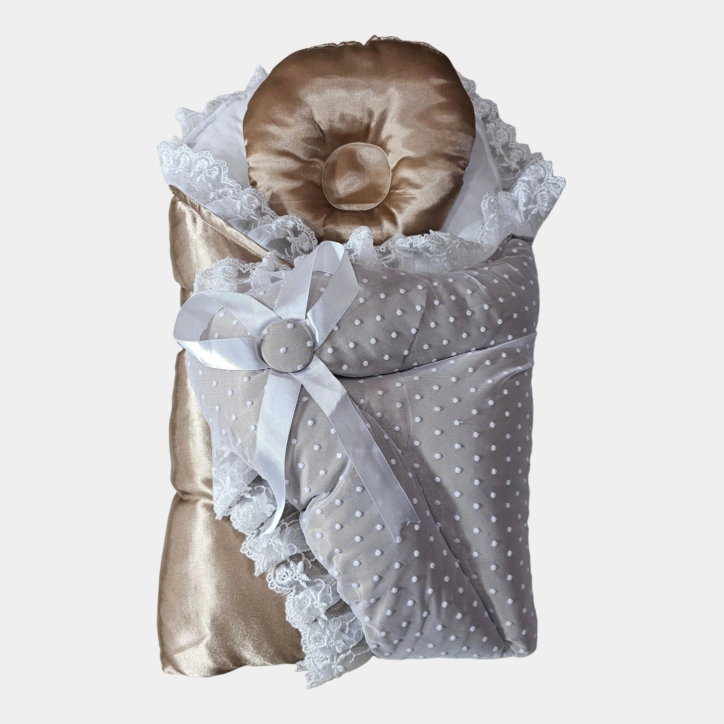 Baby Carry Nest with Head Cushion – Silk Fabric | Luxurious Comfort | Bacha Toys