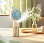 Spray Mini Handheld Fan – Rechargeable Mist Cooling Fan (400mAh)