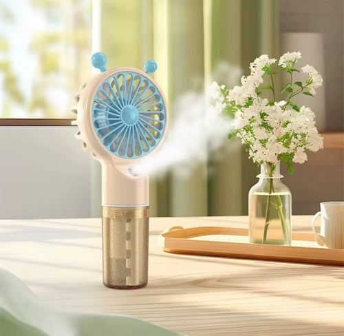 Spray Mini Handheld Fan – Rechargeable Mist Cooling Fan (400mAh)