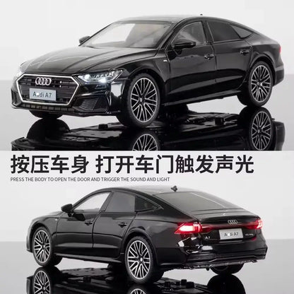 Audi A7 1:24 Scale Alloy Die-Cast Model Car – Pull-Back, Light & Sound Function