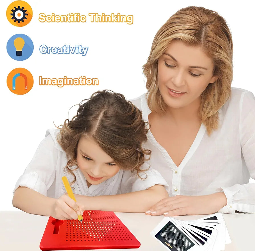 Magnetic Board with 10 Cards & Stylus Pen | Bacha Toys