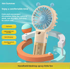 Spray Mini Handheld Fan – Rechargeable Mist Cooling Fan (400mAh)