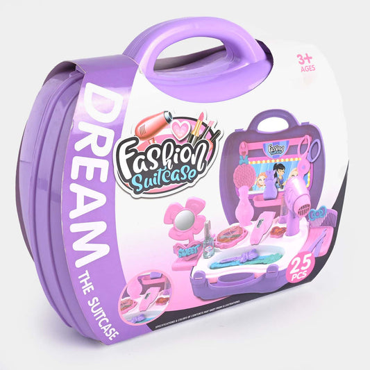 Fashion Suitcase Makeup Box for Girls | Beauty Play Set with Accessories - Bacha Toys