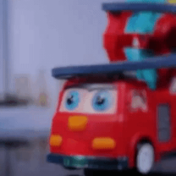 Fire Rail Car Duck Swivel Slide | Music & Lighting Toy for Kids - Bacha toys