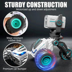 Stunt Car with Voice Control, Photo & Video Function – Dual Mode 360° Rotating Car with Lights & Big Tires | Bacha Toys