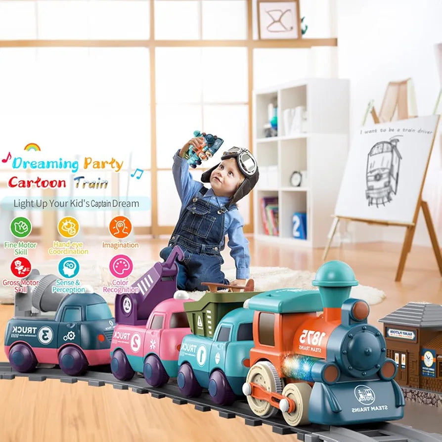 Rail Train Toy Set – Musical Educational Train with Lights | Bacha Toys