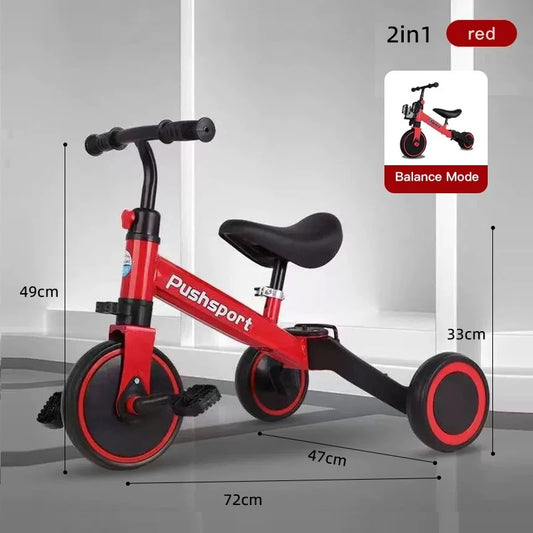 Twist & Ride 2-in-1 Push Car & Tricycle – Kids Ride-On | Bacha Toys