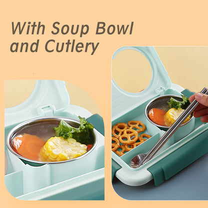 🍱 Stainless Steel Lunch Box Set – 800 ml + 150 ml | Bacha Toys