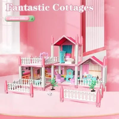 Sweet Dream House for Kids | Barbie Doll House Playset - Bacha Toys
