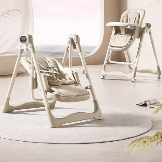 Kidilo 2-in-1 Electric Baby Swing & High Chair | Bacha Toys