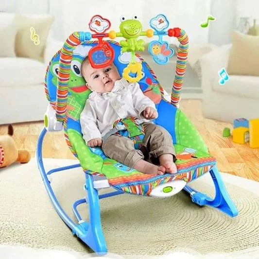 Baby Rocker – Infant to Toddler with Fold-Out Kickstand (0M+, 40 lbs / 18 kg) | Bacha Toys