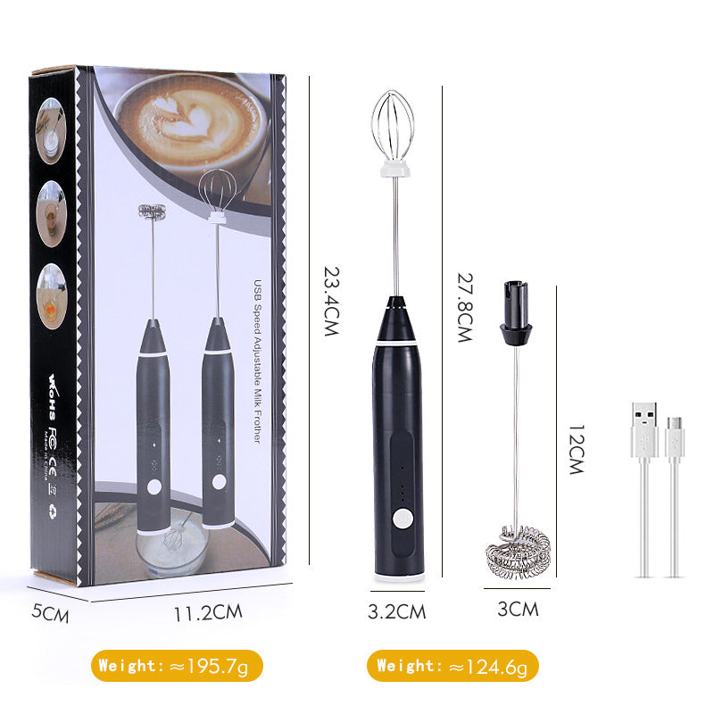 USB Rechargeable Speed Adjustable Milk Frother – Handheld Electric Foam Maker | Bacha Toys
