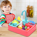 Electric Dishwasher Kitchen Sink Toy Set with Running Water | Bacha Toys