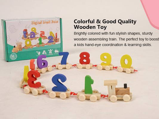Digital Small Wooden Train – Learn Counting & Words | Bacha Toys