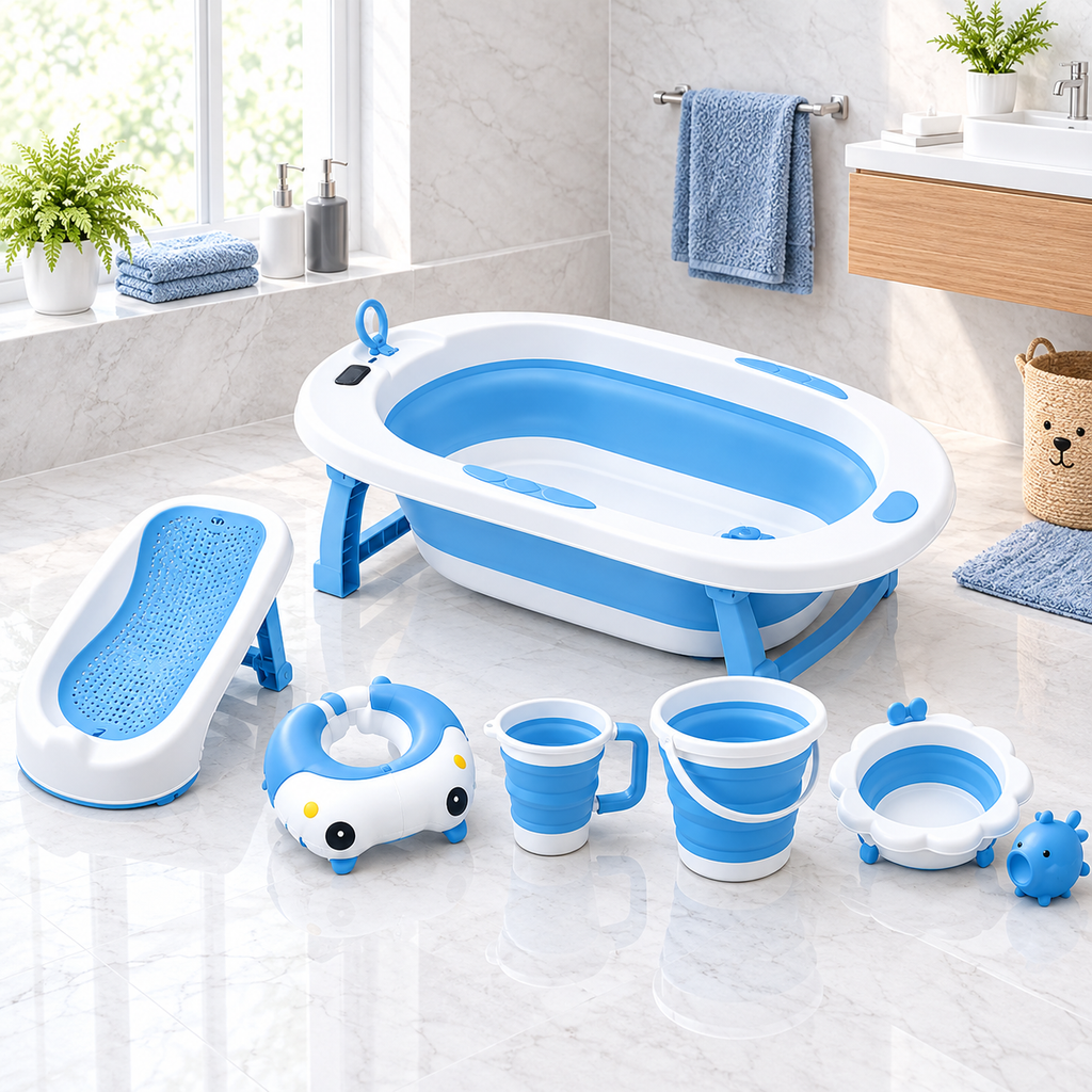 6-in-1 Foldable Baby Bath Tub #JYGW