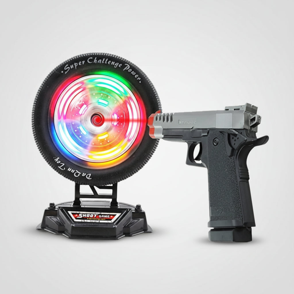 Sharp Shooter Toy Gun – With Flashlight & Sound Effects | “Look at Me” Shooter by Bacha Toys