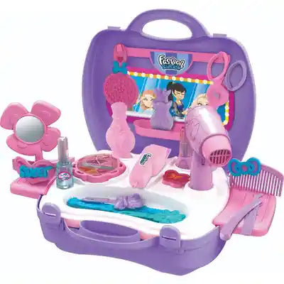 Fashion Suitcase Makeup Box for Girls | Beauty Play Set with Accessories - Bacha Toys