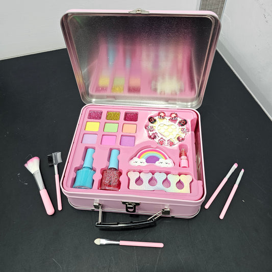 Fashion Makeup Kit with Iron Box – Stylish Beauty Set for Kids - Bacha Toys
