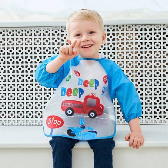 Waterproof Baby Bib With Sleeves — Mess-Free Mealtime | Bacha Toys