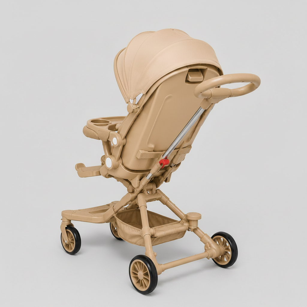 360° Rotating Baby Stroller – Reversible Seat Travel Pram