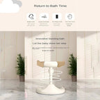 Baby Bath Stand with Adjustable 5 Levels – Foldable Infant Bath Shower Stand