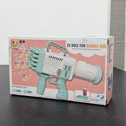 25-Hole Fun Bubble Gun Toy – Colorful Bubble Blaster for Kids | Bacha Toys