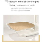 Baby Bath Stand with Adjustable 5 Levels – Foldable Infant Bath Shower Stand