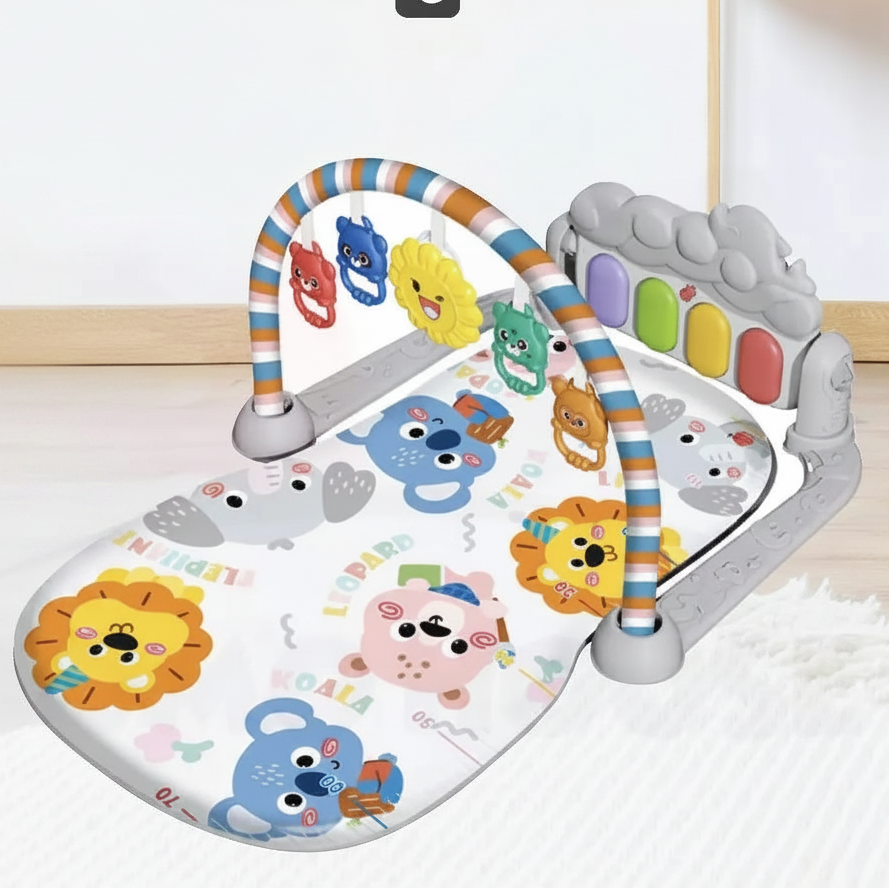 Baby Play Gym Mat 3-in-1 Piano Playmat – Interactive Activity Gym