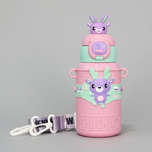 Hot & Cold Water Bottle 450ml – Insulated Thermal Flask