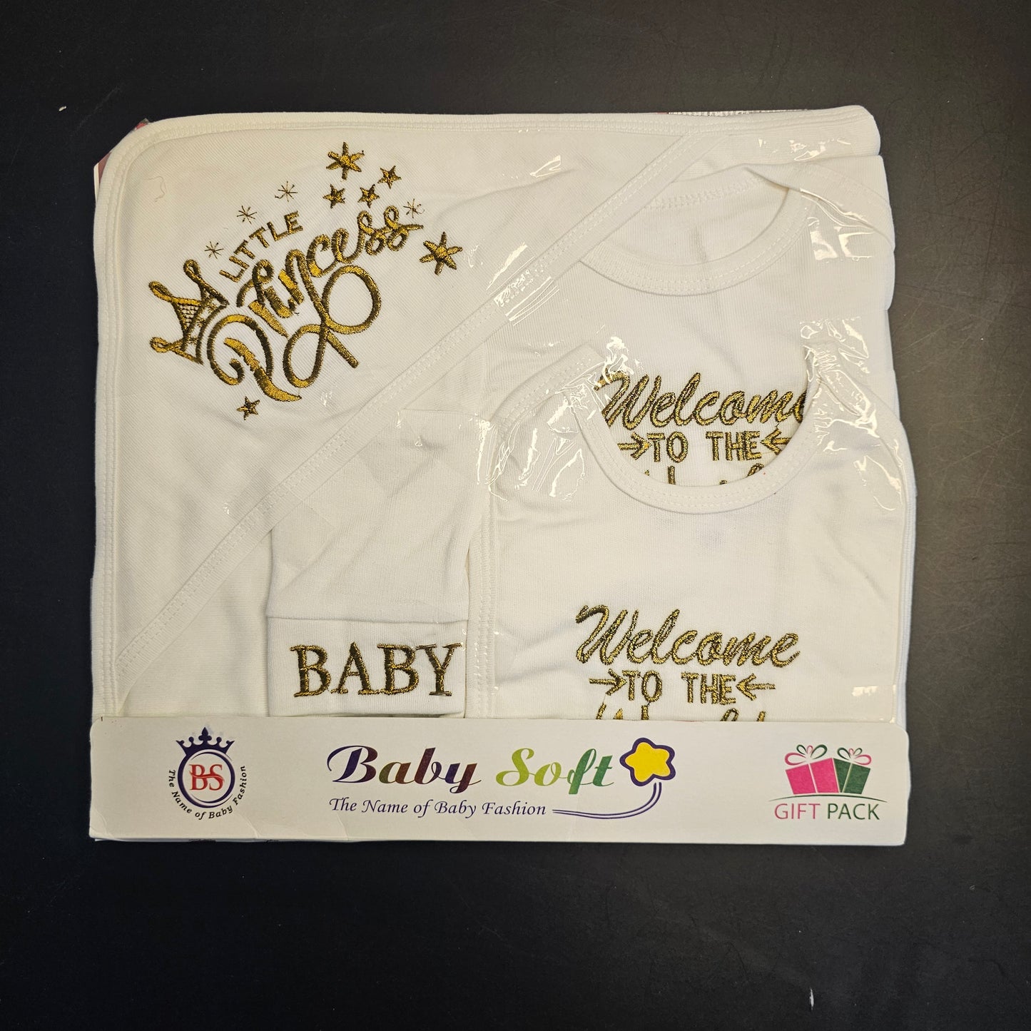 Welcome to the World Baby Dress Set – Newborn Baby Clothes | Bacha Toys